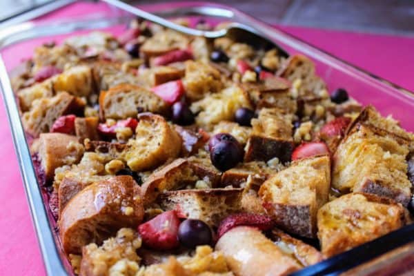 Whole Grain French Toast Bake with Berries - juggling with julia