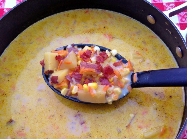 Creamy Corn and Potato Chowder -- Juggling with Julia