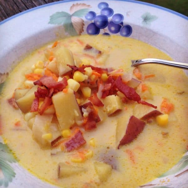 Creamy Corn and Potato Chowder -- Juggling with Julia