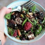 Berry Quinoa Salad with Honey Lemon Dressing - juggling with julia