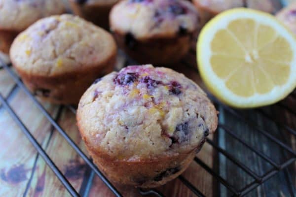 Lemon Blueberry Muffins - juggling with julia