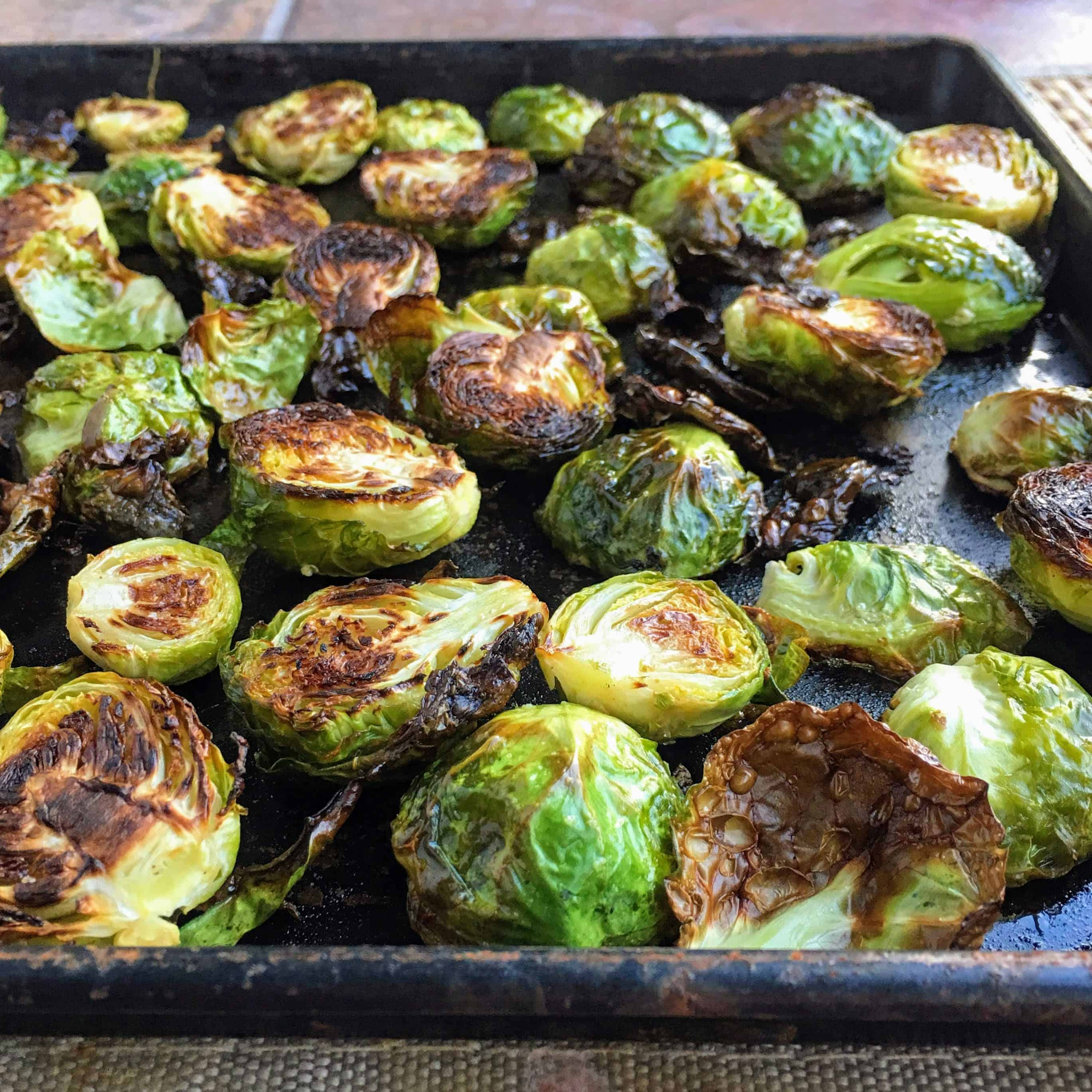 Roasted Brussel Sprouts with Frozen Brussel Sprouts