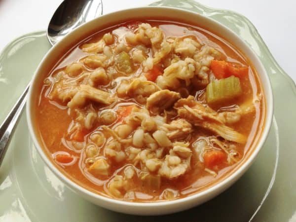 Chicken and Barley Vegetable Soup -- Juggling With Julia