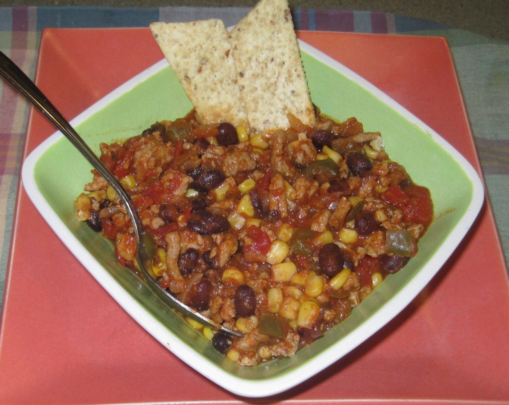 Turkey Chili w/ Tortilla Chips