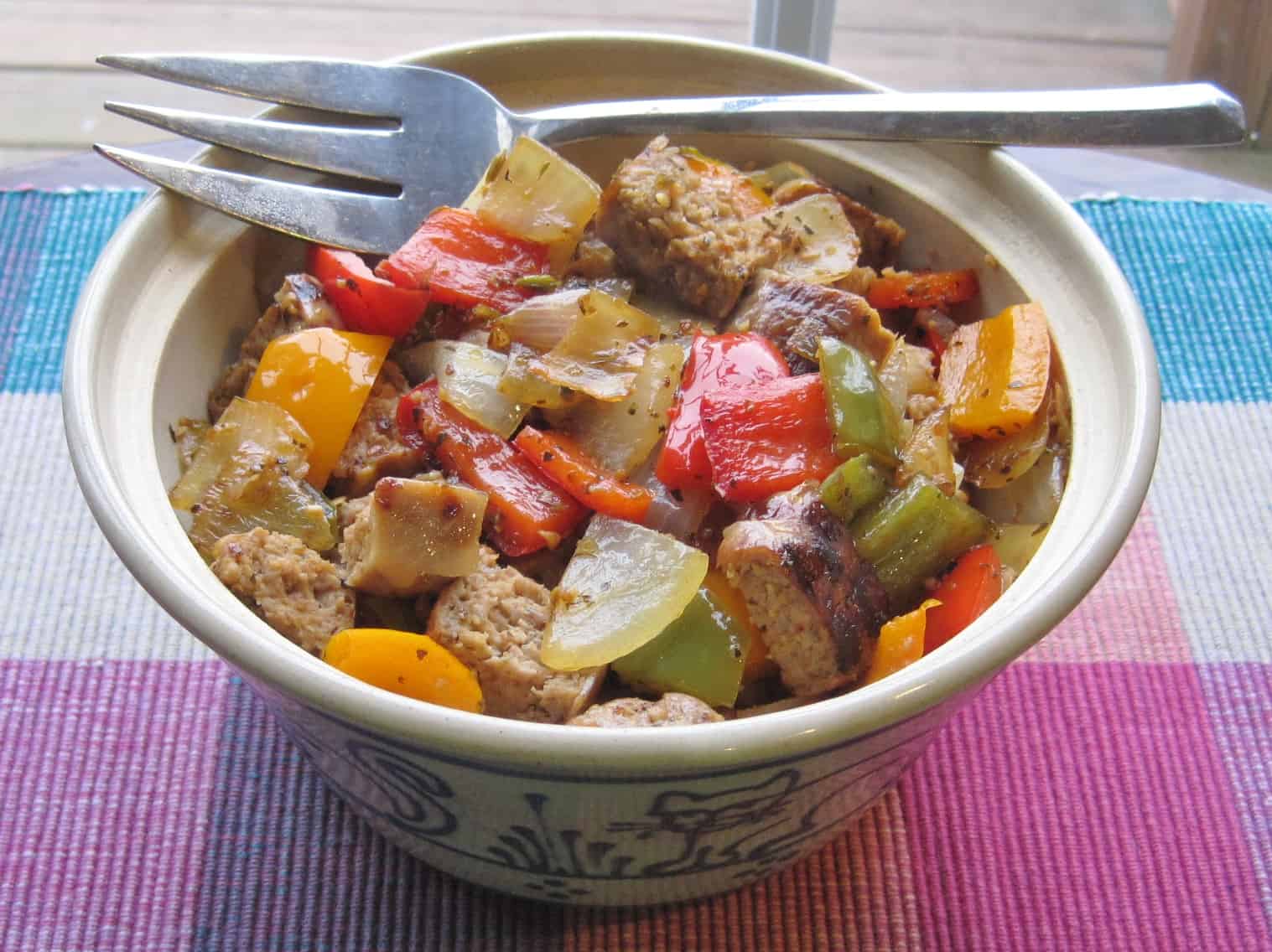 Turkey Sausage with Peppers and Onions Juggling with Julia