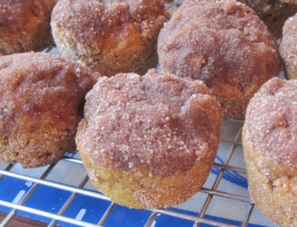 Mini Cinnamon Sugar Pumpkin Muffins -- Juggling With Julia