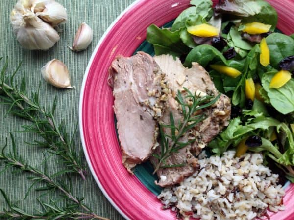 Rosemary Garlic Roasted Pork Loin -- Juggling With Julia